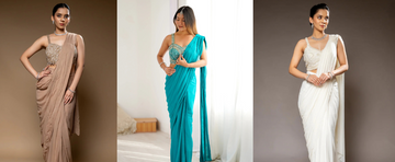 Ready-to-Wear Elegance: Sarees with Stitched Blouse Online 2025