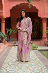 Gajari Tissue Readymade Sharara Set With Tissue Dupatta