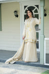 Tussar Tissue Readymade Sharara Set With Tissue Dupatta