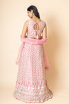 Gajari Net Lehenga Set With Readymade Blouse