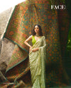 Pista Sequence & Swarovski Georgette Saree With Unstitched Blouse (Ft:-Nitanshi Goel)