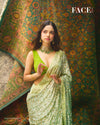 Pista Sequence & Swarovski Georgette Saree With Unstitched Blouse (Ft:-Nitanshi Goel)