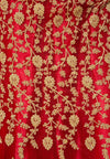 Red Net Lehenga Set With Net Dupatta