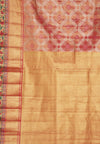 Gajari Woven Zari South Indian Silk Saree With Unstitched Blouse
