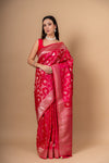 Timeless Elegance Rani Satin Silk Saree With Unstitched Blouse
