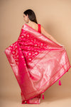 Timeless Elegance Rani Satin Silk Saree With Unstitched Blouse