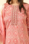 Gajari Cotton Readymade Suit And Pant With Cotton Dupatta