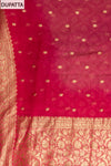 Onion Banarasi Woven Zari Khaddi Georgette Unstitched Salwar Suit With Georgette dupatta