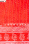 Red Digital Printed Cotton Unstitched Salwar Suit With Cotton Dupatta