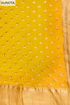 Mango Gold Banarasi Woven Zari Khaddi Georgette Unstitched Salwar Suit With Georgette Dupatta
