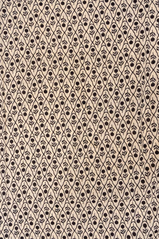 Tussar And Black Digital Printed Cotton Unstitched Salwar Suit With Cotton Dupatta