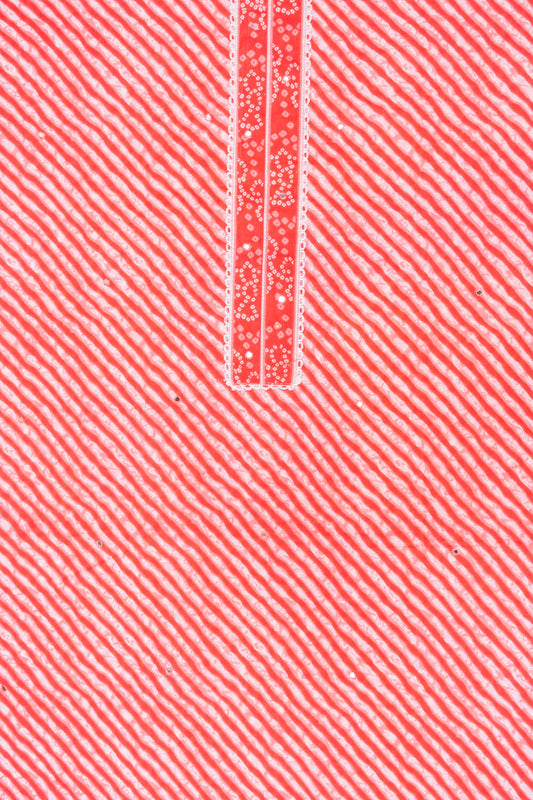 Coral Lehriya Printed Cotton Unstitched Salwar Suit With Cotton Dupatta