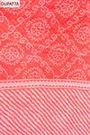 Coral Lehriya Printed Cotton Unstitched Salwar Suit With Cotton Dupatta