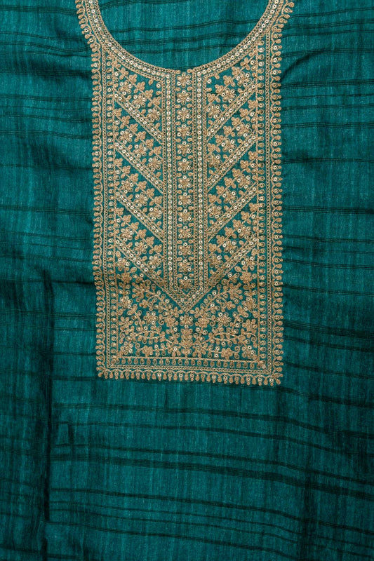 Effortless Glamour Rama Cotton Unstitched Salwar Kameez With Cotton Dupatta