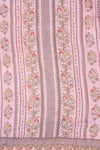 Pink Mirror Sheet, Sequence, Threadwork & Floral Printed Crepe Unstitched Salwar Suit With Chiffon Dupatta