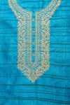 Timelessly Yours Sky Blue Cotton Unstitched Salwar Kameez With Cotton Dupatta