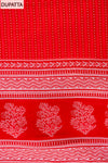 Red Digital Printed Cotton Unstitched Salwar Suit With Cotton Dupatta