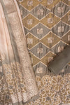 Mouse Woven Zari Cotton Unstitched Salwar Suit With Cotton Dupatta