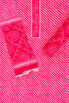 Rani Lehriya Printed Cotton Unstitched Salwar Suit With Cotton Dupatta