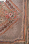 Pista Mirror Sheet, Threadwork & Digital Printed Cotton Unstitched Salwar Suit With Chiffon Dupatta