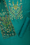 Soft Hues Rama Shimmer Unstitched Salwar Kameez With Georgette Dupatta