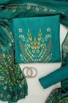 Soft Hues Rama Shimmer Unstitched Salwar Kameez With Georgette Dupatta