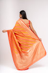 Sunshine Charm Mustard Banarasi Silk Saree With Unstitched Blouse