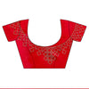 Heritage Heirloom Maroon Shimmer Saree With Unstitched Blouse