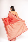 Heritage Heirloom Maroon Banarasi Silk Saree With Unstitched Blouse