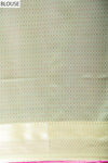 Wrapped In Elegance Pista Banarasi Silk Saree With Unstitched Blouse