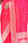 Timeless Elegance Rani Dola Saree With Unstitched Blouse