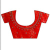 Grace Redefined Red Shimmer Saree With Unstitched Blouse
