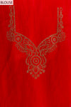 Timeless Elegance Rani Simmer Saree With Unstitched Blouse