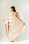 Timeless Beauty Tussar Banarasi Silk Saree With Unstitched Blouse