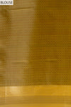 Shine Bright In Mango Gold Banarasi Silk Saree With Unstitched Blouse