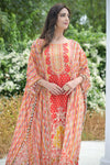 Red Gotta Patti, Mirror, Sequence & Digital Printed Crepe Readymade Suit With Pant