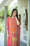 Rani Gotta Patti, Mirror, Sequence & Digital Printed Crepe Readymade Suit With Pant