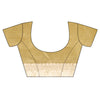 Lemon Gold Banarasi Woven Zari & Threadwork Cotton Saree With Unstitched Blouse