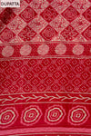 Maroon Sequence, Threadwork & Digital Printed Cotton Unstitched Salwar Suit With Cotton Dupatta