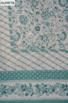 Mint Green Sequence, Zari Threadwork & Digital Printed Cotton Unstitched Salwar Suit With Cotton Dupatta
