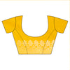 Mustard Woven Zari Banarasi Silk Saree With Unstitched Blouse