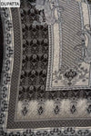 Black Digital Printed Chinon Unstitched Salwar Suit With Chinon Dupatta