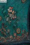 Rama Cutdana, Mirror Sheet, Threadwork & Digital Printed Organza Unstitched Salwar Suit With Chiffon Dupatta