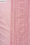 Gajari Threadwork & Floral Printed Cotton Unstitched Salwar Suit With Cotton Dupatta
