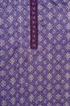 Mauve Threadwork & Digital Printed Cotton Unstitched Salwar Suit With Cotton Dupatta