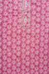 Onion Mirror, Threadwork & Floral Printed Cotton Unstitched Salwar Suit With Cotton Dupatta