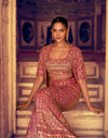 Rani Georgette Short Top Sharara Set With Shrug
