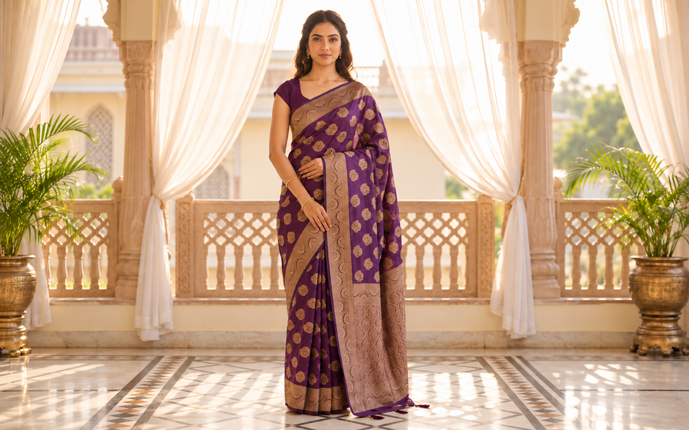 Rani Banarasi Silk Saree