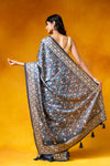 Peacock Dolna Digital Print Saree With Unstitched Blouse
