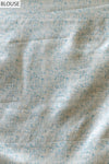 Sea Green Digital Printed Cotton Saree With Unstitched Blouse